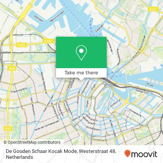 De Gouden Schaar Kocak Mode, Westerstraat 48 map