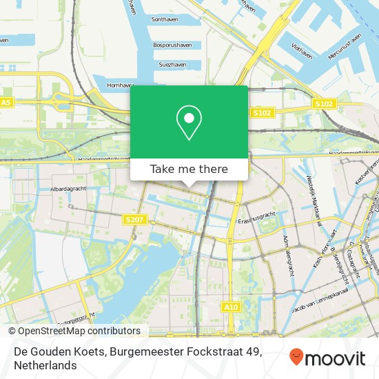 De Gouden Koets, Burgemeester Fockstraat 49 map