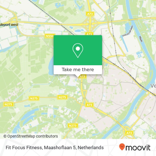 Fit Focus Fitness, Maashoflaan 5 Karte