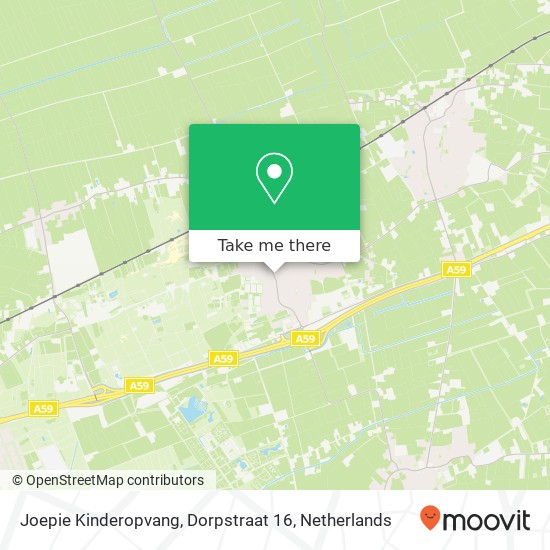 Joepie Kinderopvang, Dorpstraat 16 Karte