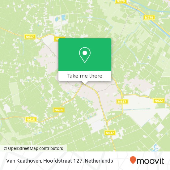 Van Kaathoven, Hoofdstraat 127 Karte