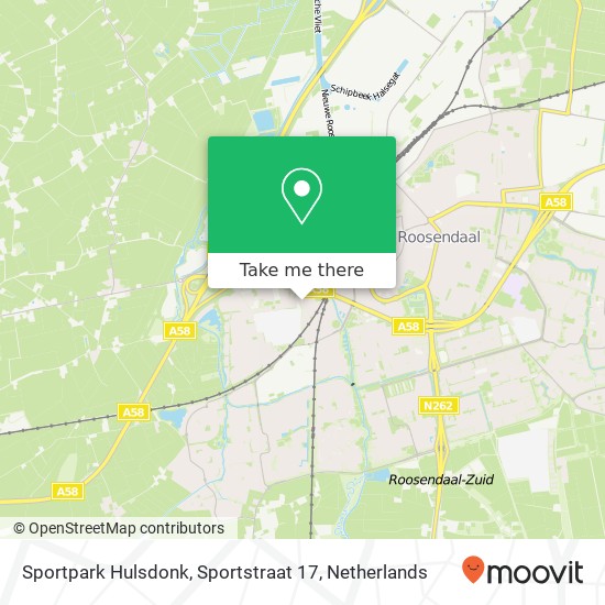 Sportpark Hulsdonk, Sportstraat 17 Karte