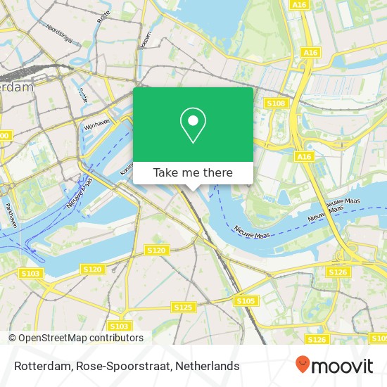 Rotterdam, Rose-Spoorstraat map