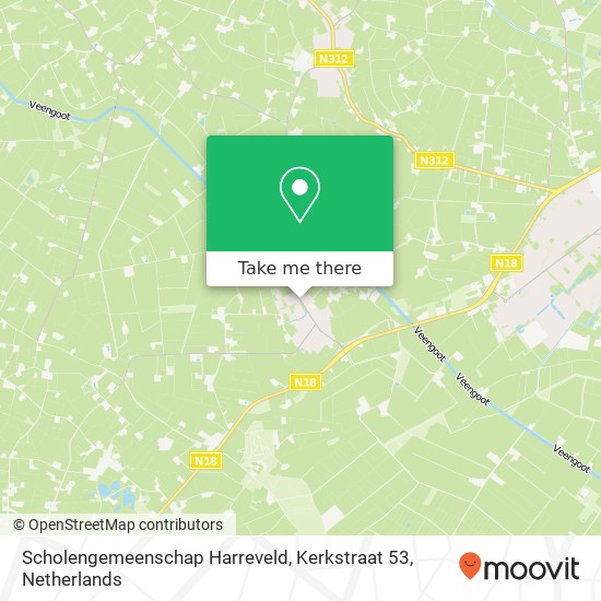 Scholengemeenschap Harreveld, Kerkstraat 53 Karte