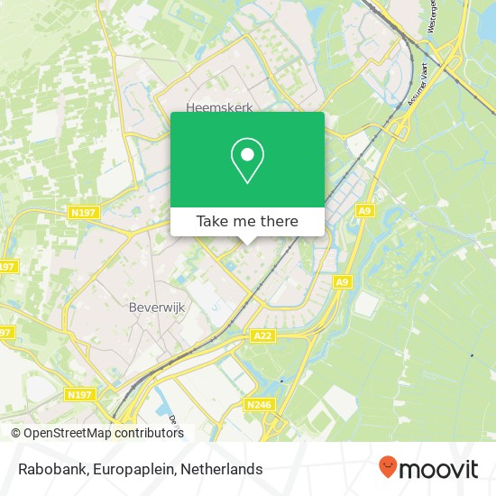 Rabobank, Europaplein map