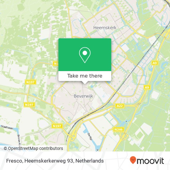 Fresco, Heemskerkerweg 93 map