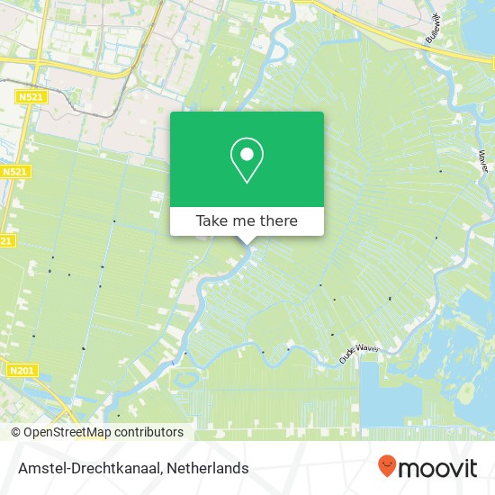 Amstel-Drechtkanaal Karte