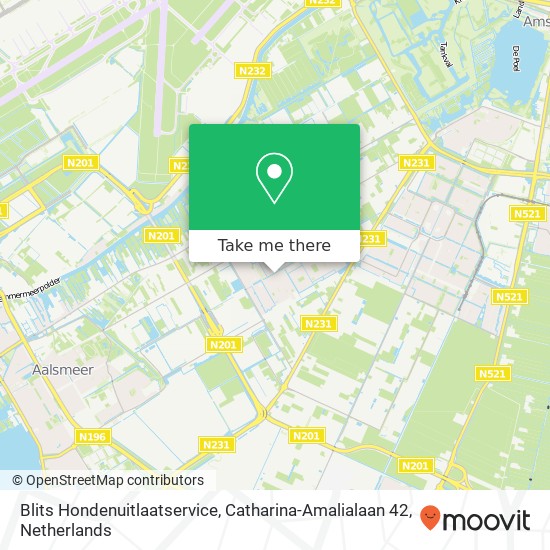 Blits Hondenuitlaatservice, Catharina-Amalialaan 42 map