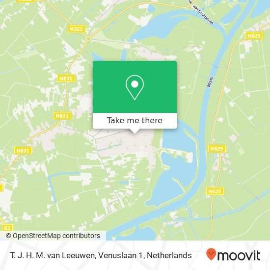 T. J. H. M. van Leeuwen, Venuslaan 1 map