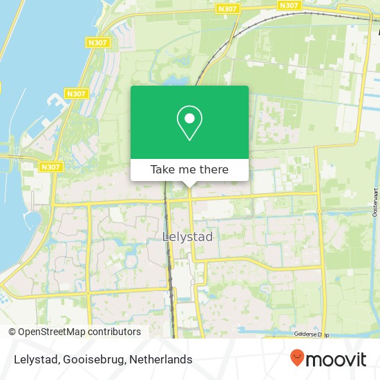 Lelystad, Gooisebrug map