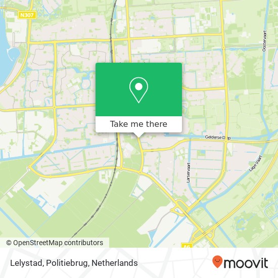 Lelystad, Politiebrug map