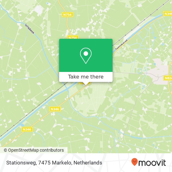 Stationsweg, 7475 Markelo map