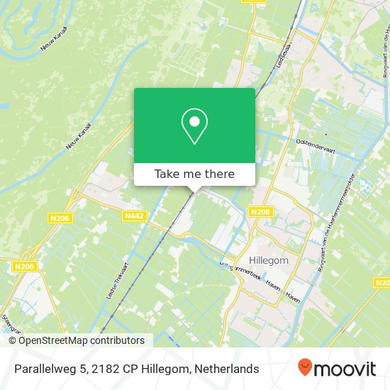 Parallelweg 5, 2182 CP Hillegom map