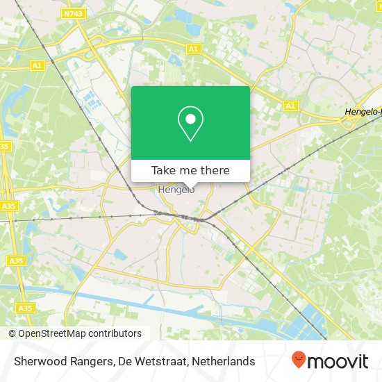 Sherwood Rangers, De Wetstraat map