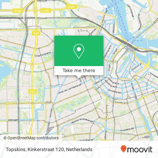 Topskins, Kinkerstraat 120 map