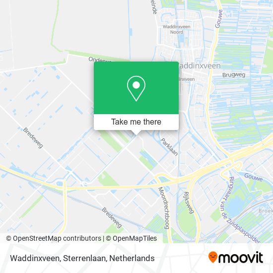 Waddinxveen, Sterrenlaan map