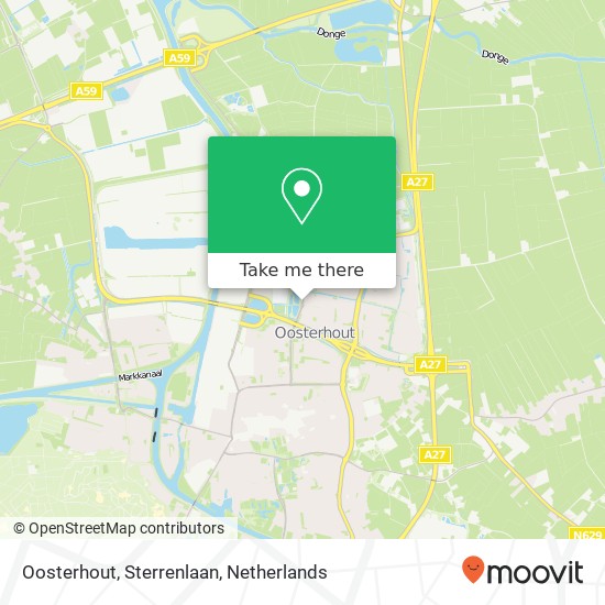 Oosterhout, Sterrenlaan map