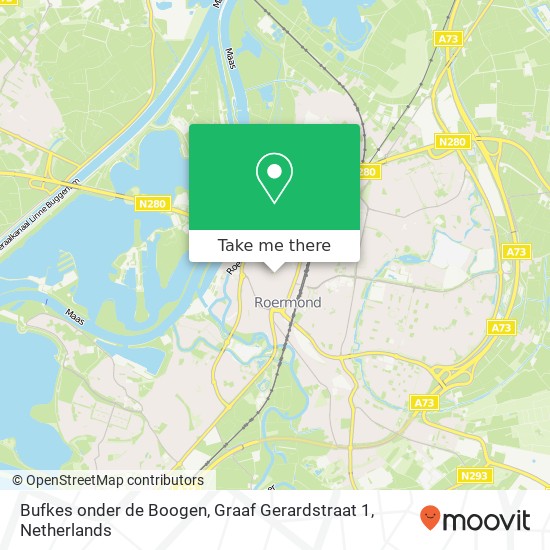 Bufkes onder de Boogen, Graaf Gerardstraat 1 map