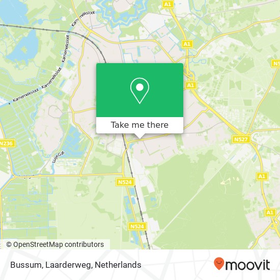 Bussum, Laarderweg Karte