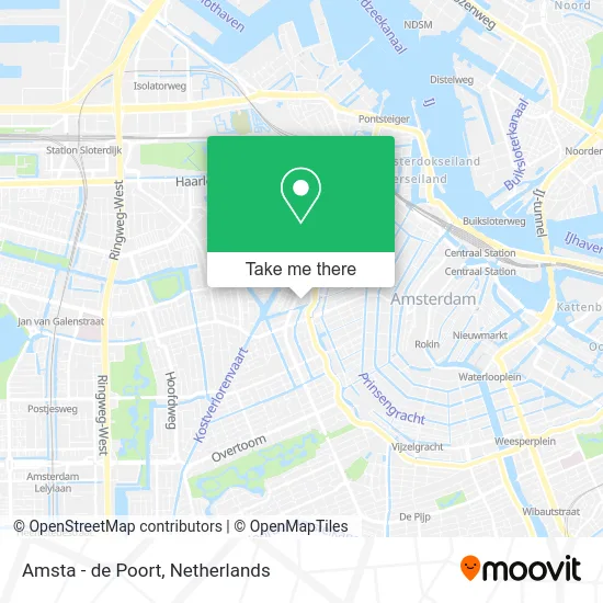 Amsta - de Poort map