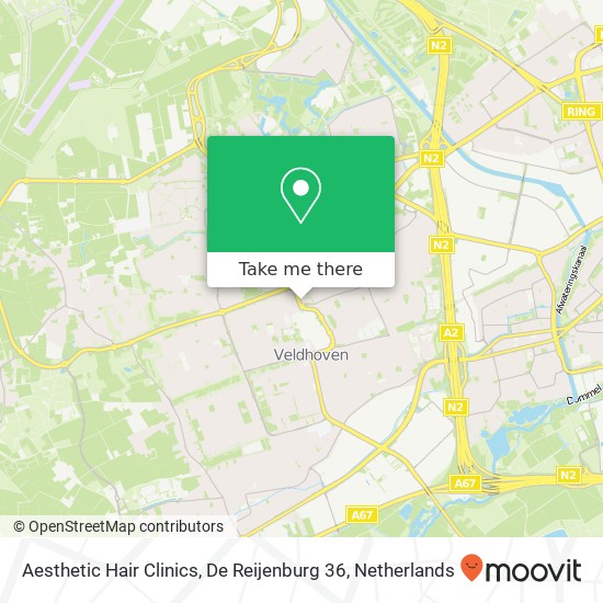 Aesthetic Hair Clinics, De Reijenburg 36 Karte