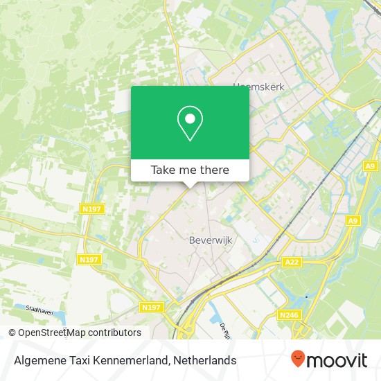 Algemene Taxi Kennemerland map