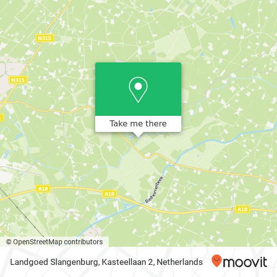 Landgoed Slangenburg, Kasteellaan 2 map
