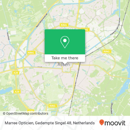 Marree Opticien, Gedempte Singel 48 map