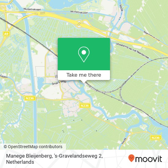 Manege Bleijenberg, 's-Gravelandseweg 2 Karte