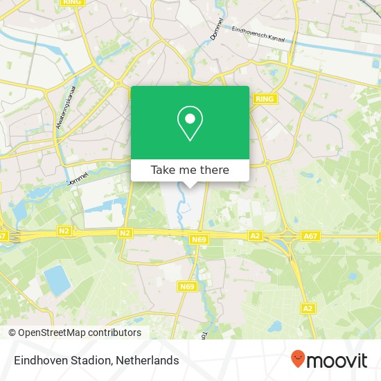 Eindhoven Stadion map