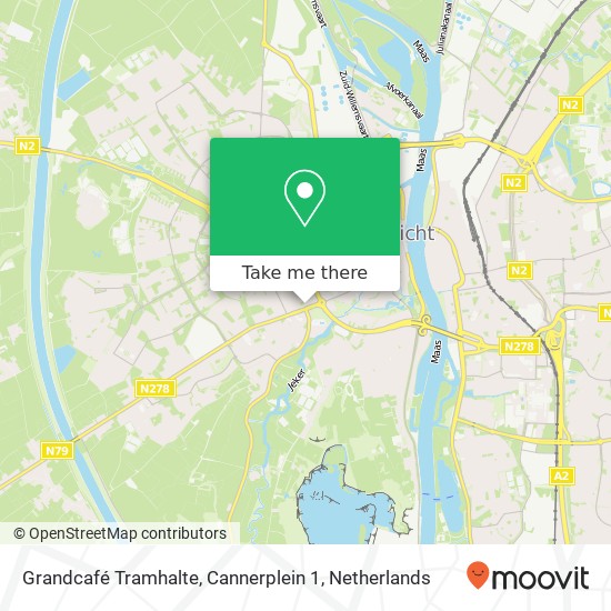Grandcafé Tramhalte, Cannerplein 1 Karte