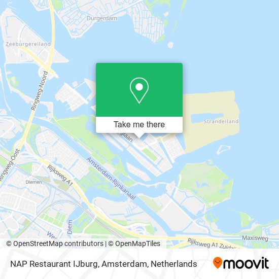 NAP Restaurant IJburg, Amsterdam Karte