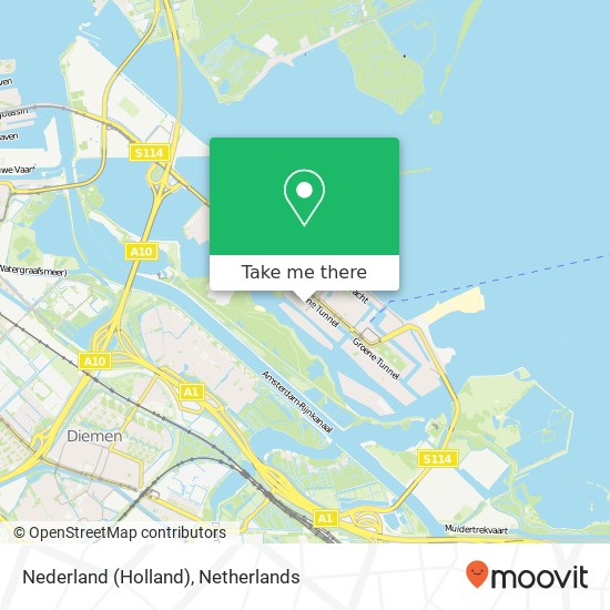 Nederland (Holland) map