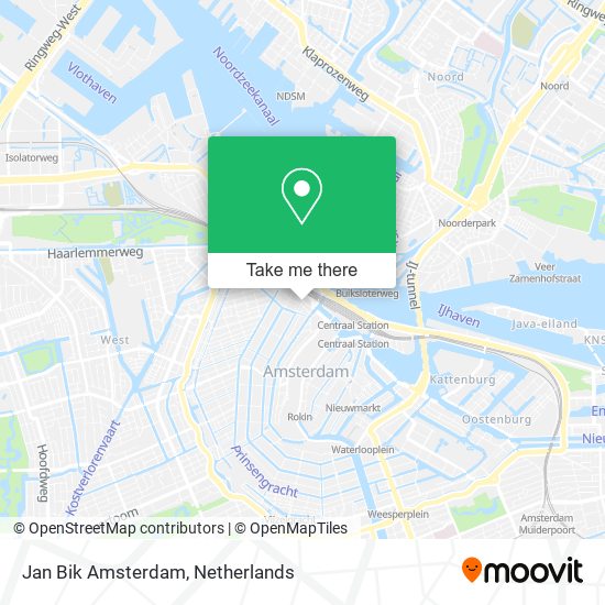 Jan Bik Amsterdam map