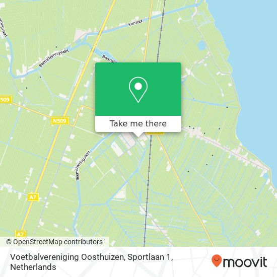 Voetbalvereniging Oosthuizen, Sportlaan 1 map