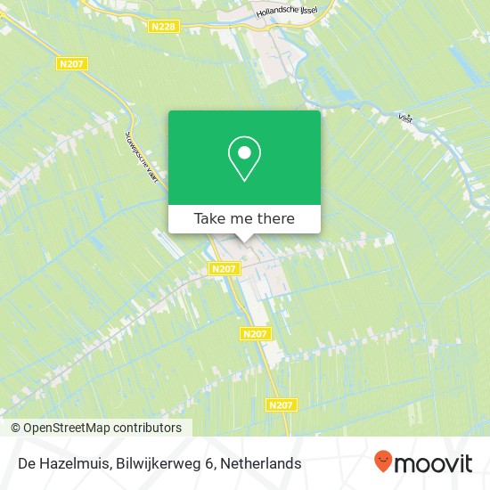 De Hazelmuis, Bilwijkerweg 6 map