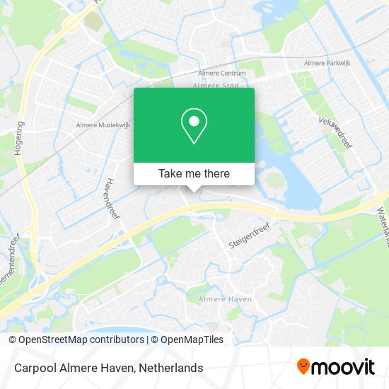 Carpool Almere Haven map