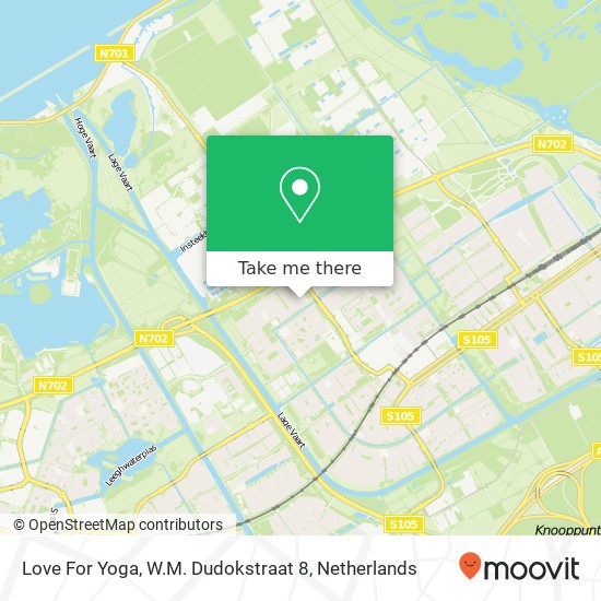 Love For Yoga, W.M. Dudokstraat 8 map