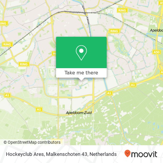 Hockeyclub Ares, Malkenschoten 43 map