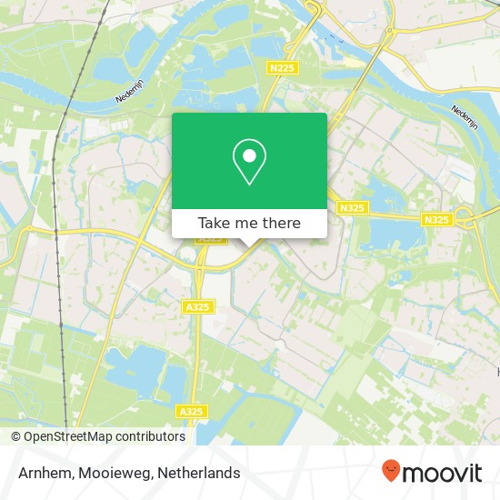 Arnhem, Mooieweg map