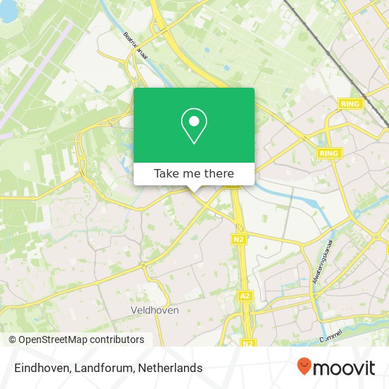 Eindhoven, Landforum Karte