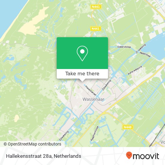 Hallekensstraat 28a, 2242 VD Wassenaar map