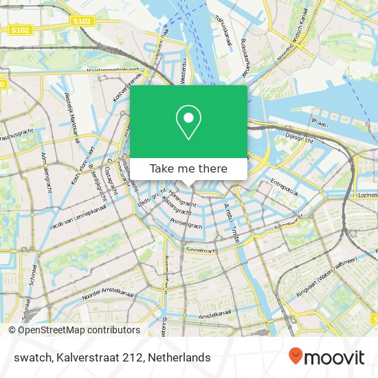 swatch, Kalverstraat 212 map