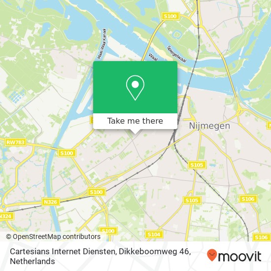 Cartesians Internet Diensten, Dikkeboomweg 46 map