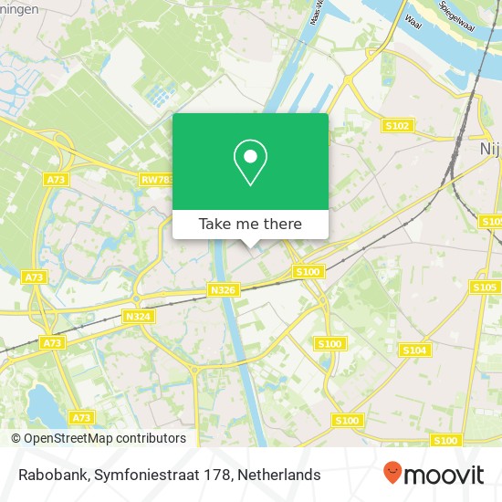 Rabobank, Symfoniestraat 178 map