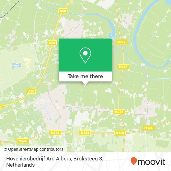 Hoveniersbedrijf Ard Albers, Broksteeg 3 map