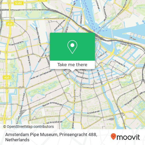 Amsterdam Pipe Museum, Prinsengracht 488 map