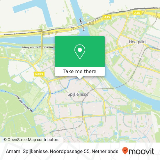 Amami Spijkenisse, Noordpassage 55 Karte