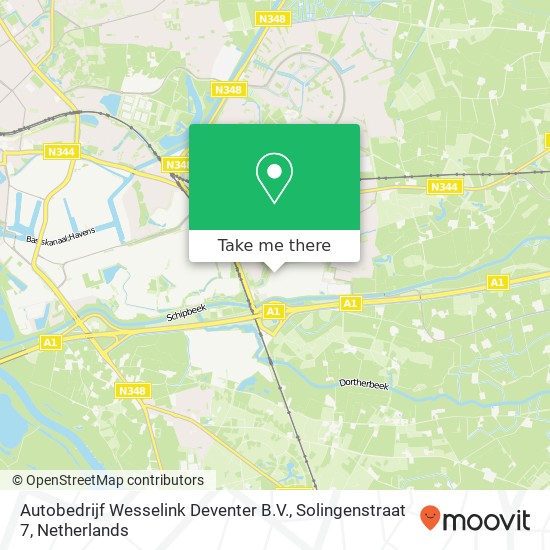 Autobedrijf Wesselink Deventer B.V., Solingenstraat 7 Karte