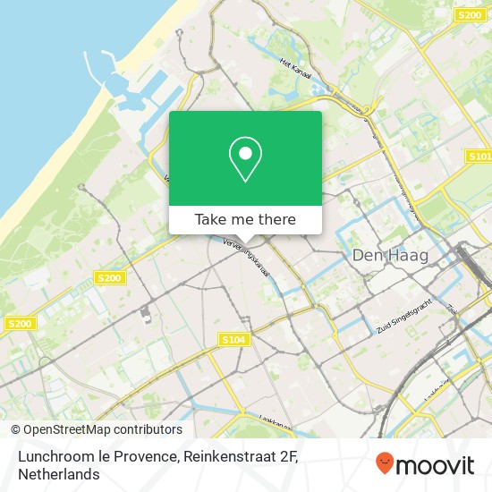 Lunchroom le Provence, Reinkenstraat 2F map